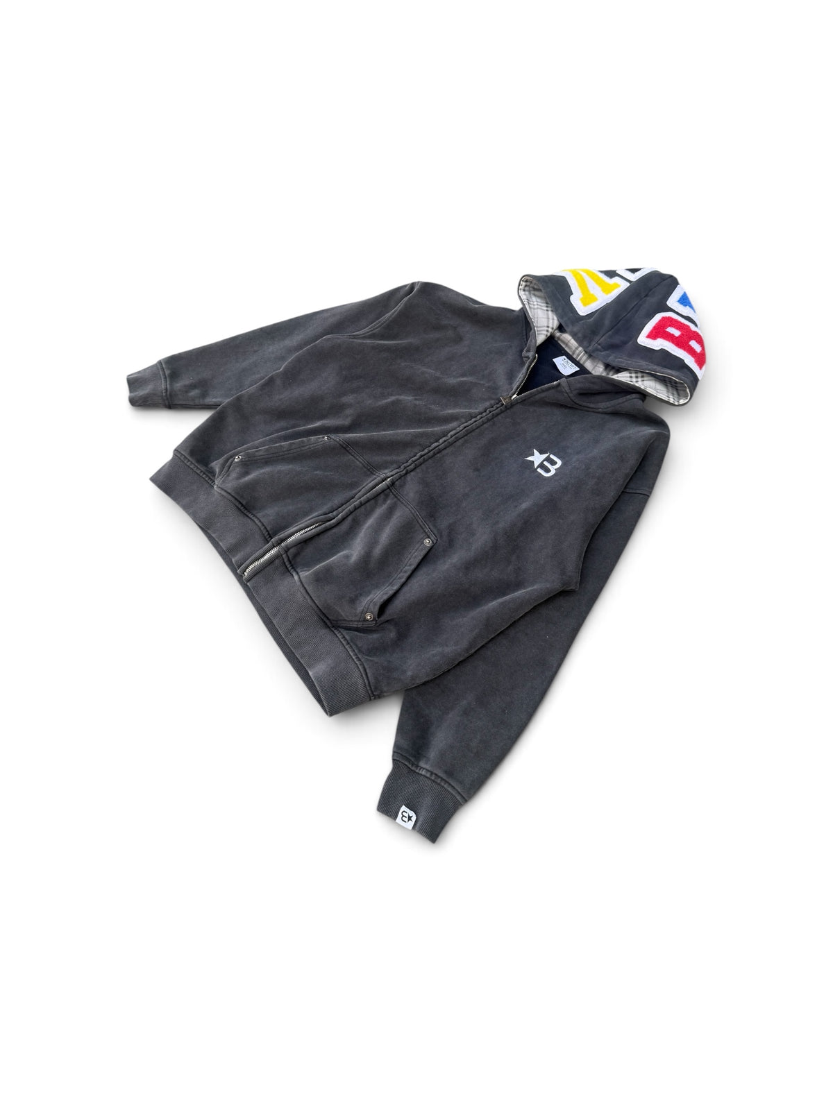 Plaid Zip Up Hoodie