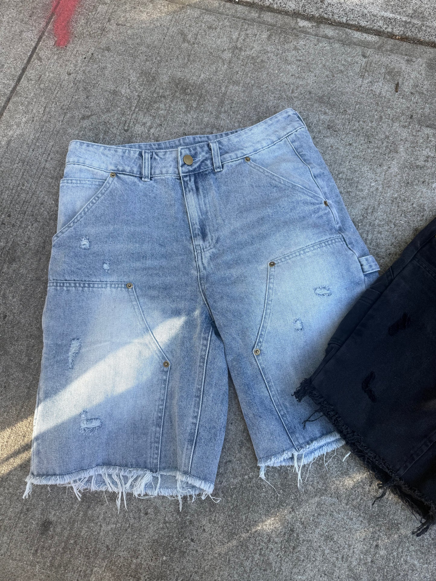 Blue Denim Jean Shorts