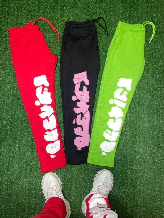 BY PATCHWORK SWEATPANTS