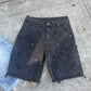 Black Denim Jean Shorts