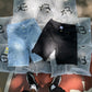 Black Denim Jean Shorts