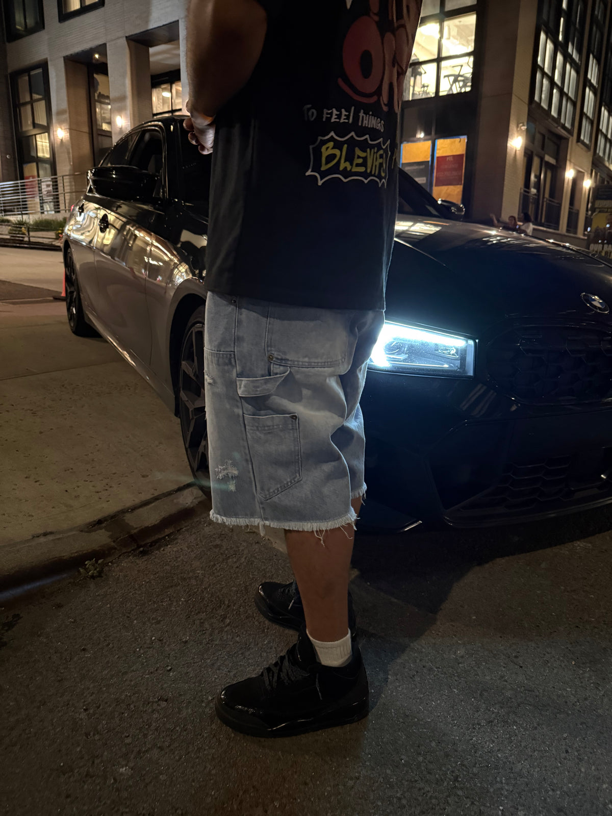 Blue Denim Jean Shorts