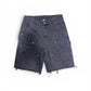 Black Denim Jean Shorts