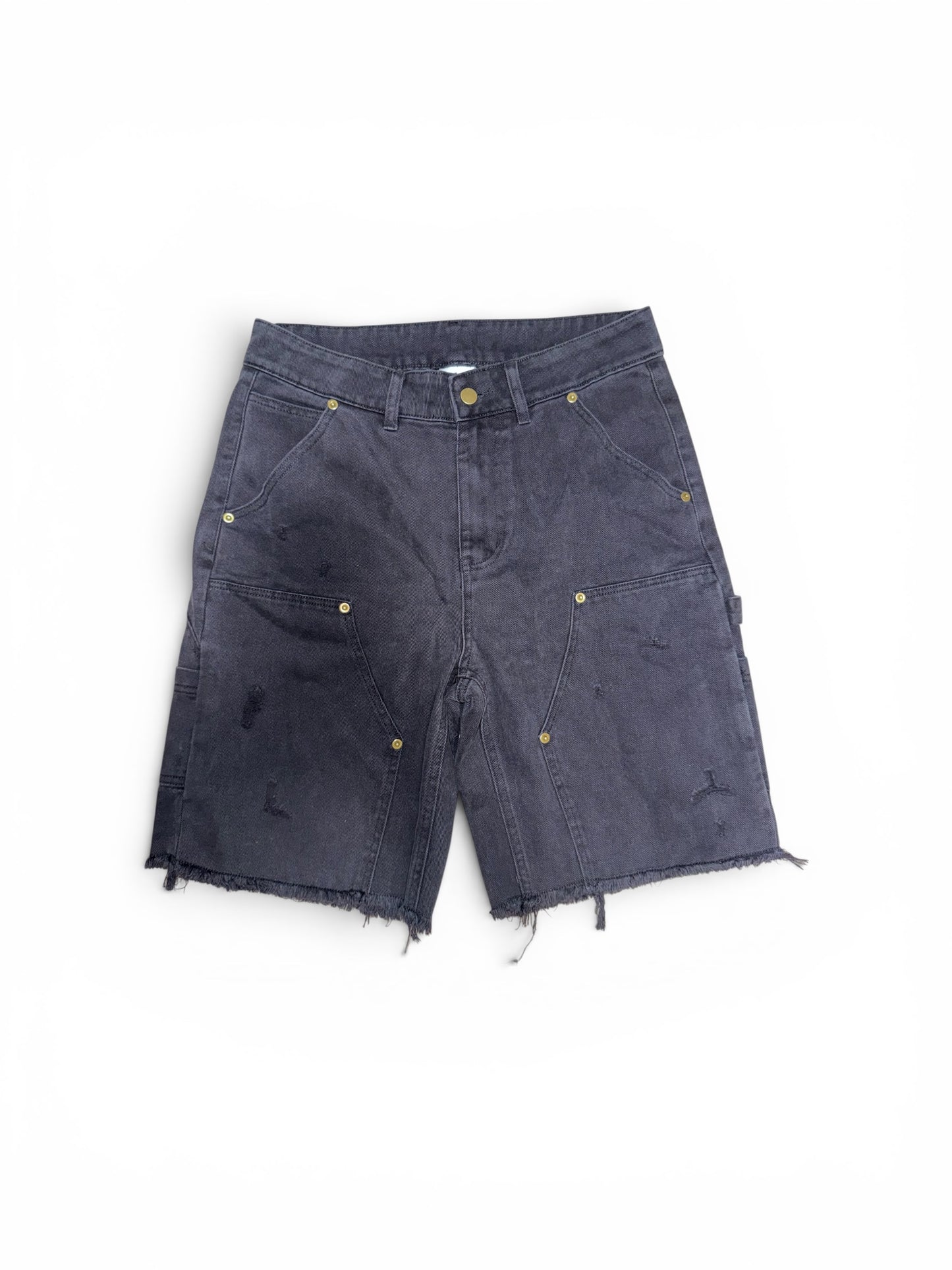 Black Denim Jean Shorts